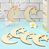Unfinished Blank MDF Pendants Set for Painting Arts WOOD-WH20008-13J-5