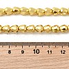 Electroplate Glass Beads Strands EGLA-F166-08-5