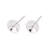 925 Sterling Silver Stud Earring Findings STER-K167-027D-S-1
