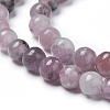 Natural Lepidolite/Purple Mica Beads Strands G-G770-04A-10mm-2