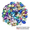 120Pcs 15 Styles Acrylic Rhinestone Flat Back Cabochons GACR-YW0001-05B-1