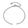 304 Stainless Steel Slider Bracelet Makings AJEW-JB01279-01-1