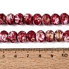 Opaque Baking Paint Glass Beads Strands GLAA-Q110-03A-16-4