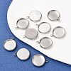 Non-Tarnish 304 Stainless Steel Pendant Cabochon Settings LS-X-STAS-K202-03E-P-4