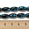 Spray Painted Synthetic Turquoise Beads Strands G-E617-B07-01A-5