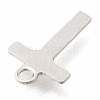 Non-Tarnish 201 Stainless Steel Charms STAS-C021-06P-T-3
