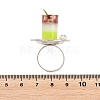 Afternoon Tea Resin & Plastic Adjustable Finger Rings for Women RJEW-K317-01H-3