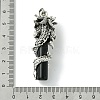 Tibetan Style Alloy & Glass Big Pendants FIND-B041-02AS-01-3