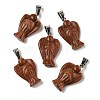 Synthetic Goldstone Pendants G-B127-10P-01-2