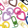 40Pcs 2 Style Spray Painted Eco-Friendly Alloy Swivel Snap Hooks Clasps FIND-LS0001-50-4