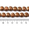 Electroplated Natural Lava Rock Beads Strands G-A256-F01-01D-4