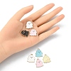 20Pcs 4 Colors Alloy Enamel Pendants ENAM-YW0002-68-4