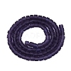 Transparent Frosted Glass Beads Strands GLAA-N072-01A-A15-2