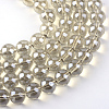 Electroplate Glass Beads Strands EGLA-Q062-8mm-A11-1