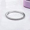 Anti-Tarnish Rhodium Plated 925 Sterling Silver Finger Rings RJEW-FF0008-008P-16mm-2