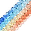 Transparent Painted Glass Beads Strands DGLA-A034-T6mm-A13-2