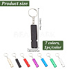 GOMAKERER 7Pcs 7 Colors Aluminum Alloy Double Frequency Whistles AJEW-GO0001-17-2
