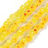 Handmade Millefiori Glass Bead Strands LAMP-J035-4mm-06-2