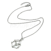 Tarnish Resistant 304 Stainless Steel Macrame Pouch Braided Gemstone Holder NJEW-JN04468-04-1