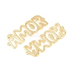 Brass Hollow Connector Charm KK-F931-28C-G-2