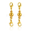 Brass Magnetic Clasps KK-YW0001-56G-1