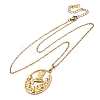 304 Stainless Steel Pendant Cable Chain Necklaces for Men Women NJEW-K308-03C-G-4