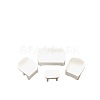 Simulation White Sofa Set for Micro Landscape Dollhouse Accessories PW-WG5255E-01-5