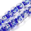 Handmade Dichroic Foil Glass Beads Strands DICH-U001-06A-1