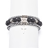 3Pcs 3 Style Natural Lava Rock & Synthetic Hematite Stretch Bracelets Set BJEW-JB08692-5