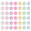 60Pcs Flocking Opaque Acrylic Beads FIND-GA0008-13-1