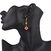 Handmade Glass Seed Beaded Window Lattice Pattern Dangle Earrings EJEW-MZ00560-01-3