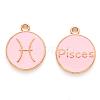 Alloy Enamel Pendants X-ENAM-S124-01A-09H-1