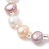 Natural Cultured Freshwater Pearl Slider Bracelets BJEW-JB13239-3