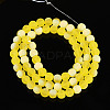 Frosted Transparent Glass Beads Strands GLAA-T032-T6mm-MBB12-2