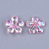 Transparent Acrylic Bead Caps TACR-T007-05D-2