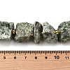 Raw Rough Natural Green Spot Jasper Beads Strands G-Z087-B16-5