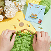 12Pcs Round Stripe Resin Pendant Stitch Markers HJEW-AB00724-3