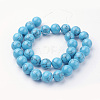 Synthetic Turquoise Bead Strands G-G735-13-12mm-2