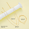 Heart Alloy & Plastic Imitation Pearls Round Beaded Necklaces & Double Layer Bracelets Sets FS-WGC2DB5-01-2