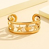 304 Stainless Steel Cuff Bangles for Women BJEW-D384-03G-1