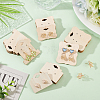Wood Earring Display Card with Hanging Hole DIY-WH0320-20C-5