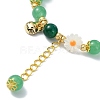 Natural Malaysia Jade Beads Stretch Bracelets for Women BJEW-JB11360-03-3