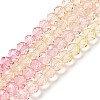 Transparent Painted Glass Beads Strands DGLA-A034-T6mm-A09-2