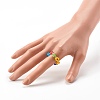 Handmade Glass Beads Stretch Rings Sets RJEW-JR00368-8