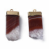 Natural Agate Pendants G-Q998-039D-2