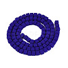 Opaque Frosted Glass Beads Strands GLAA-N072-01A-B10-2