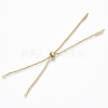 Adjustable Brass Slider Bracelets Making X-KK-T059-01G-NF-2
