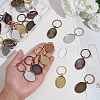 24Pcs 4 Styles Alloy Keychain Making Kits KEYC-ME00019-3