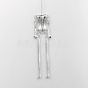 Tibetan Style Alloy Human Body Skeleton For DIY Toy Doll Making TIBE-39030A-AS-RS-2