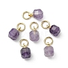 Natural Amethyst Pendants PALLOY-JF05300-02-2